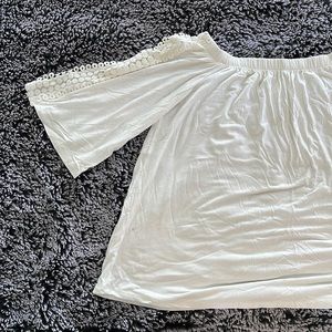 White Off the Shoulder Blouse